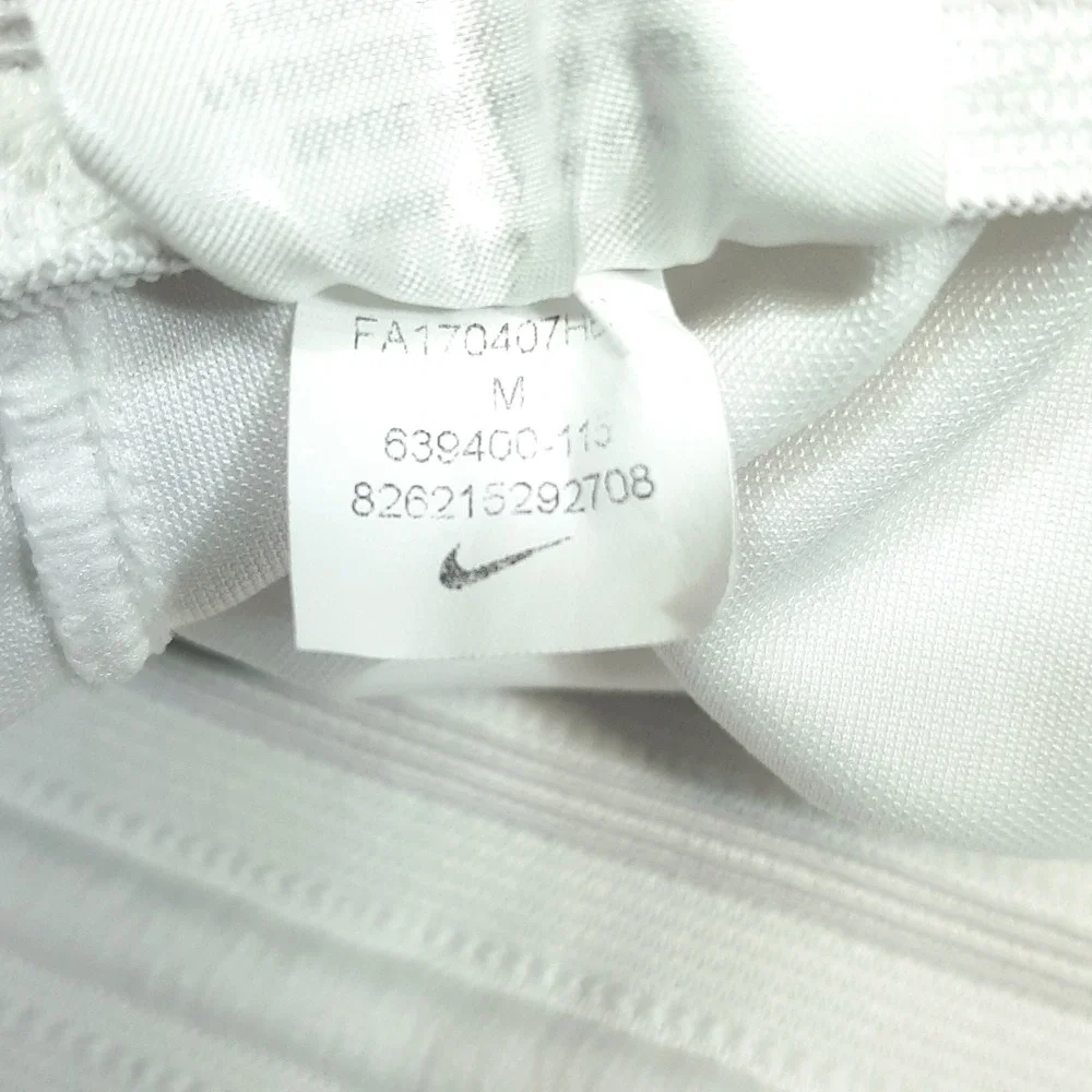 Nike Basketball Shorts 639400-113 Medium White Burgundy Mens Athletic Gym